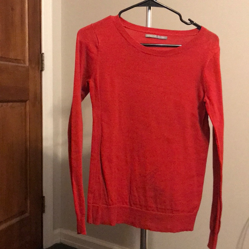 Burnt orange crew neck